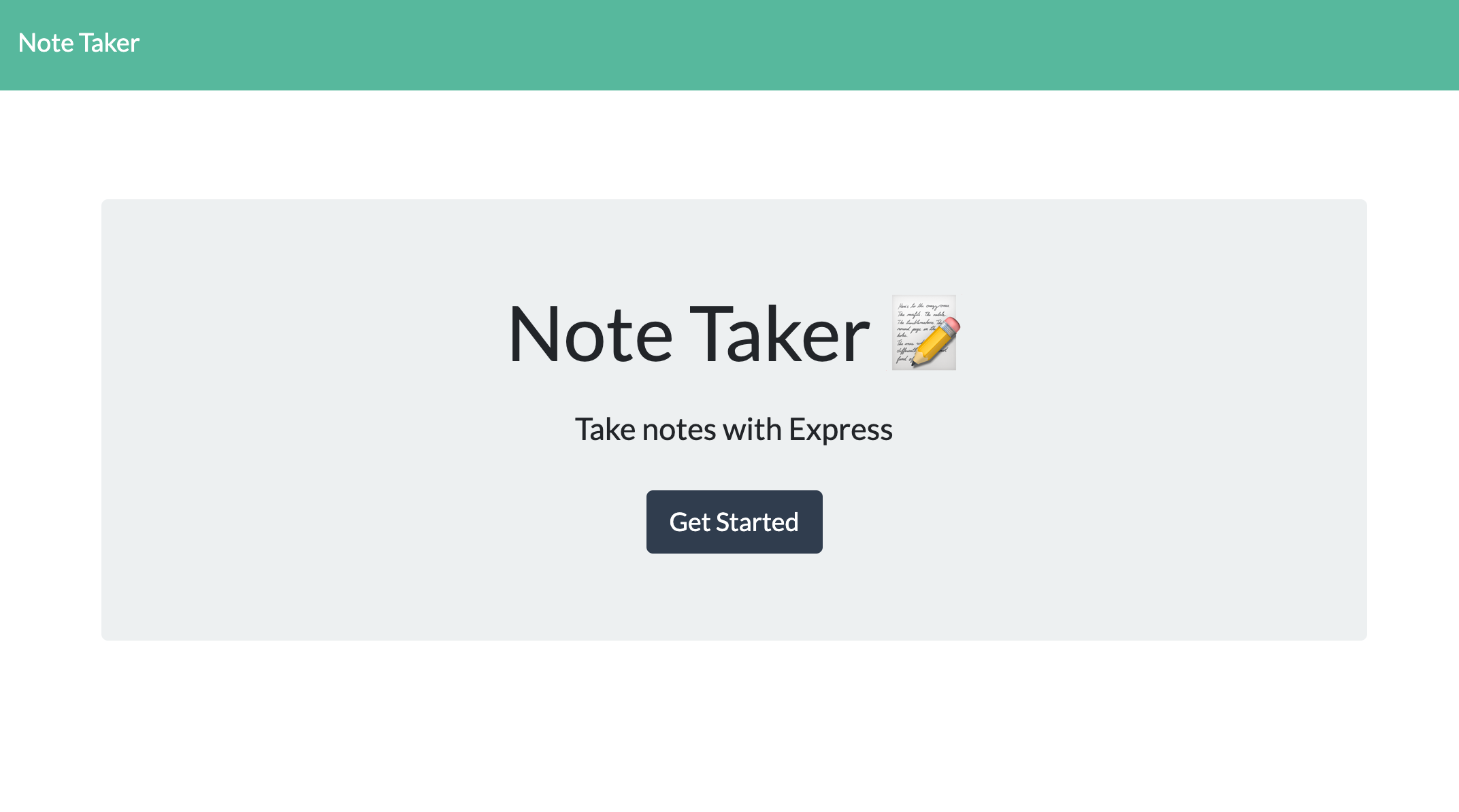 Note Taker App
